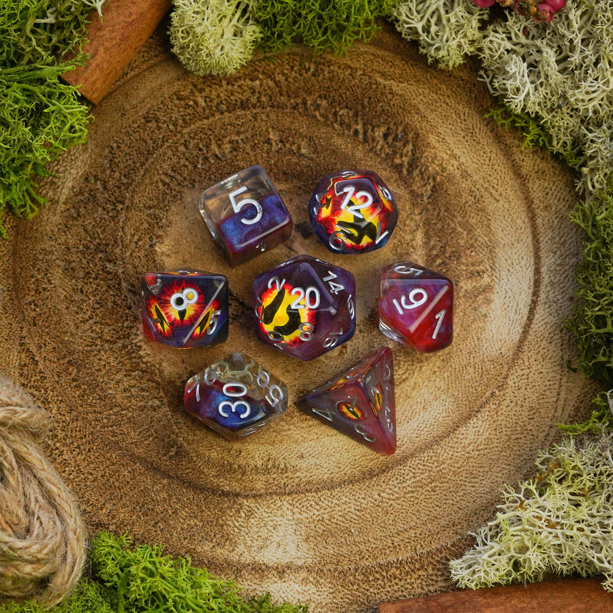 Eyes of Hell - Dice Set - Luffleberry