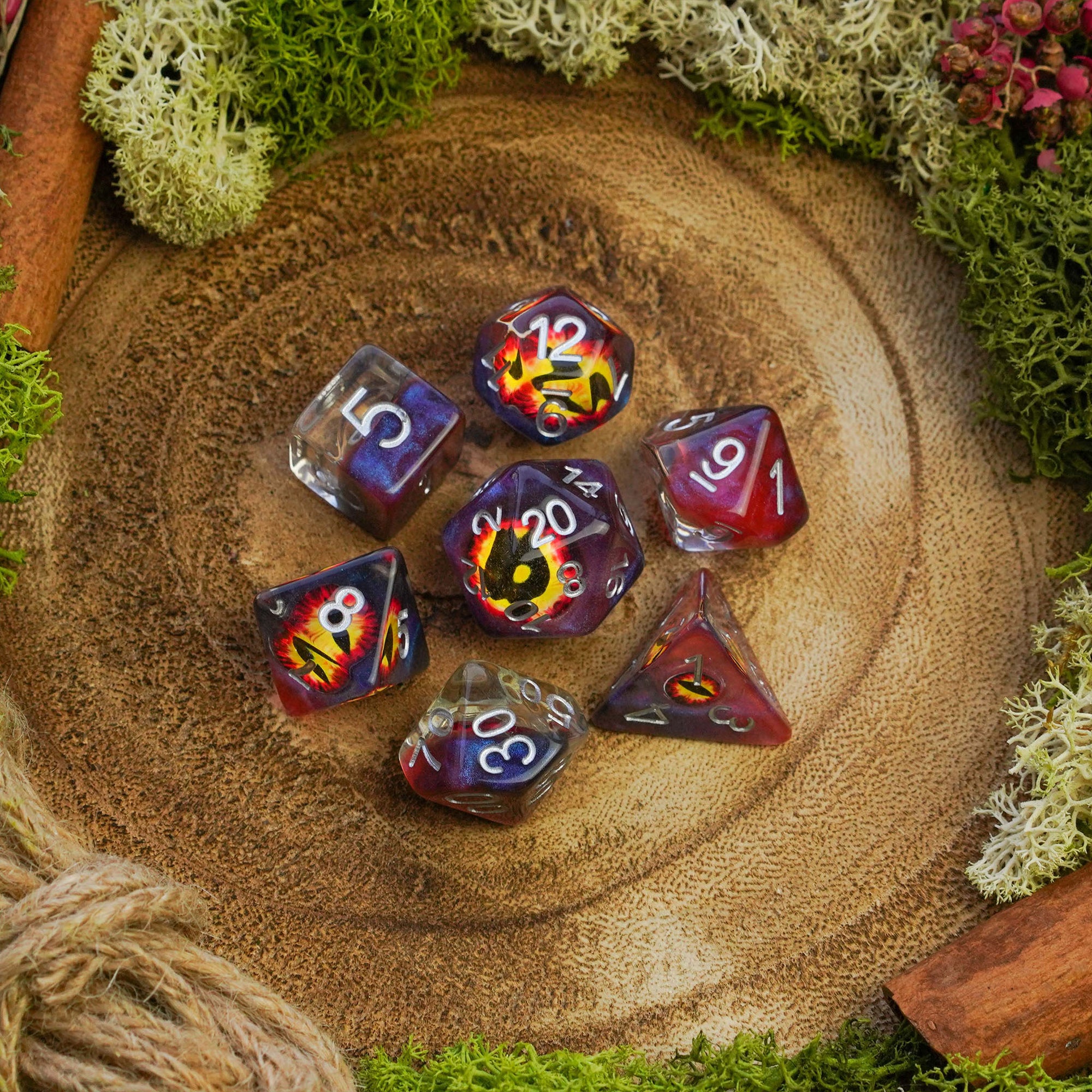 Eyes of Hell - Dice Set - Luffleberry