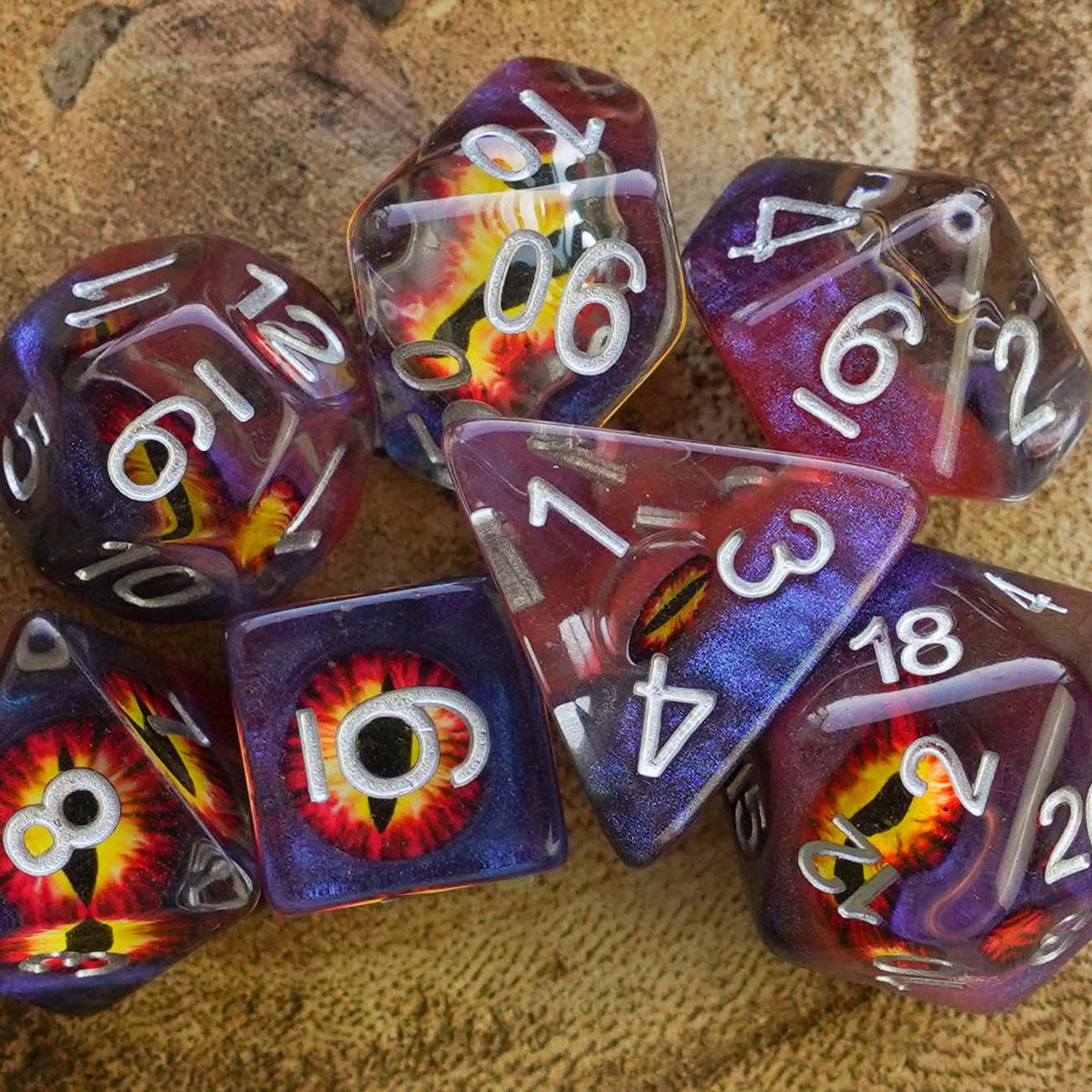 Eyes of Hell - Dice Set - Luffleberry