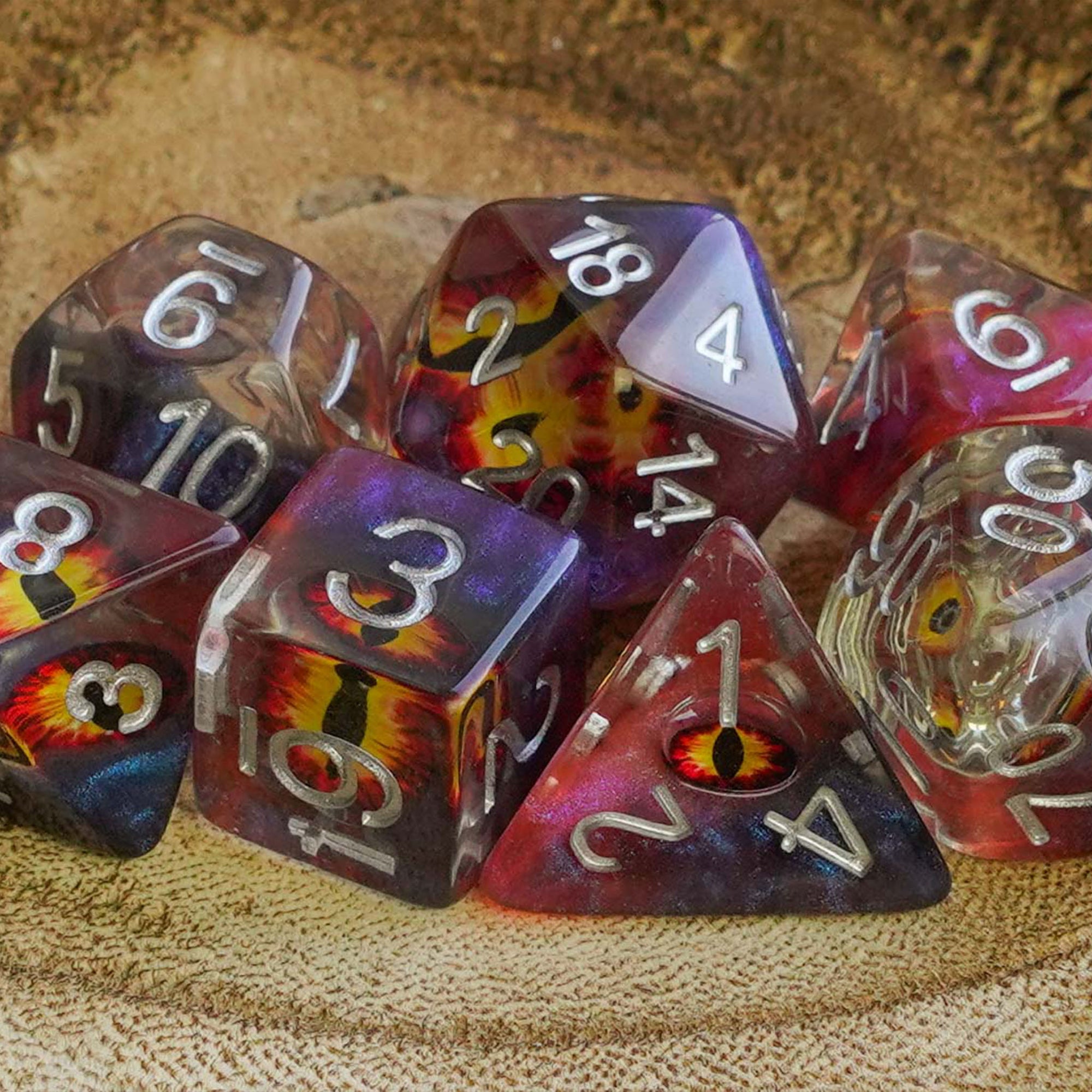 Eyes of Hell - Dice Set - Luffleberry