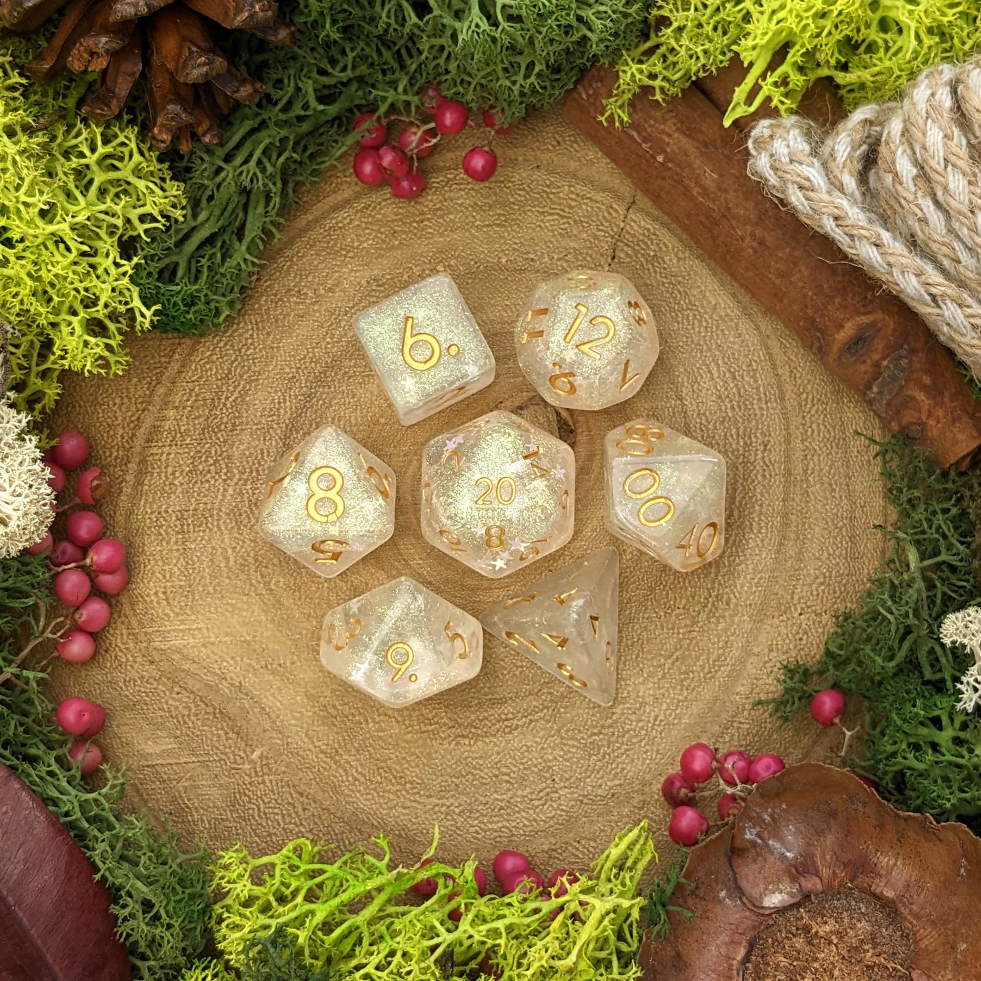 Golden Starlight - Dice Set - Luffleberry