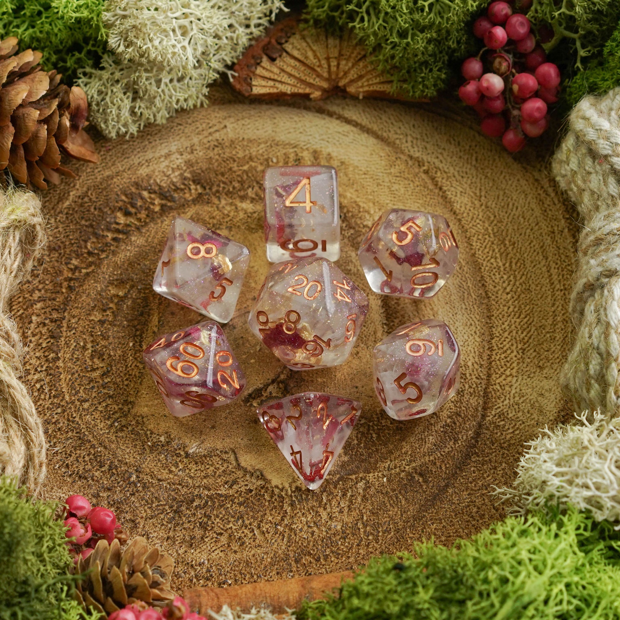 Gilded Petal - Dice Set - Luffleberry