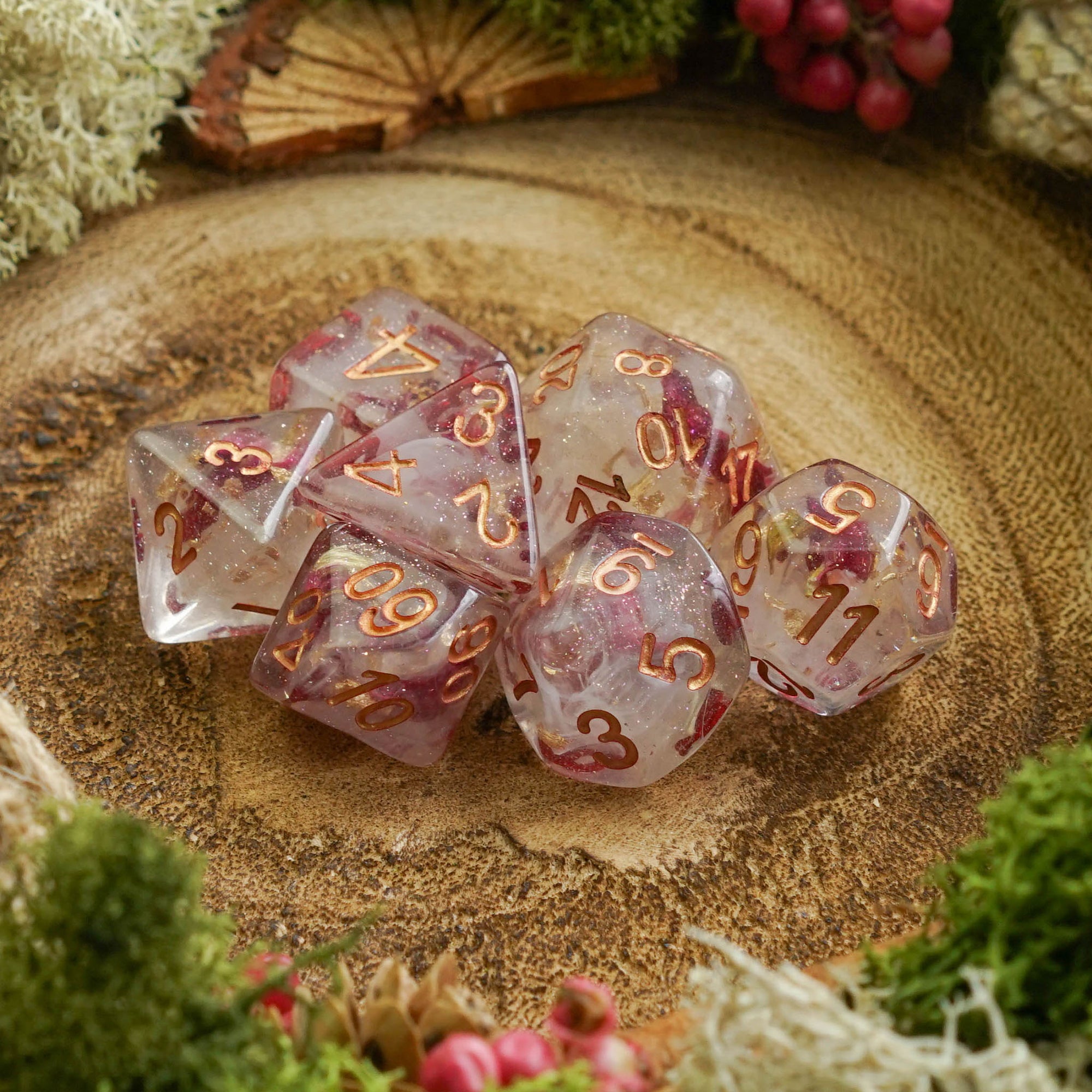 Gilded Petal - Dice Set - Luffleberry