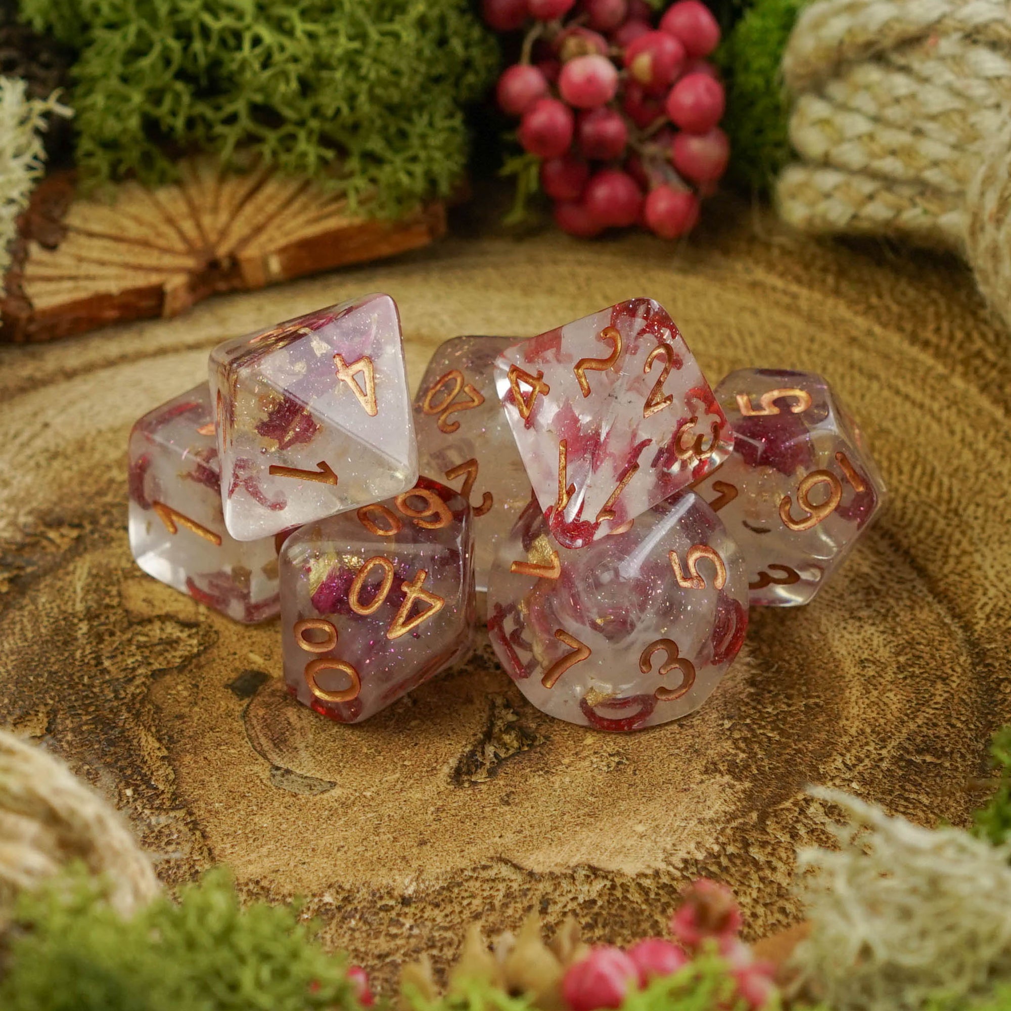 Gilded Petal - Dice Set - Luffleberry