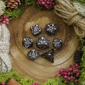 Hollow Flayer | Hollow Metal Dice Set