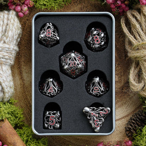 Hollow Flayer | Hollow Metal Dice Set