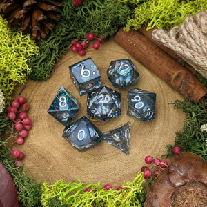 Midnight Moon | Sharp Edge Liquid Core Dice