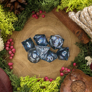 Midnight Moon | Sharp Edge Liquid Core Dice