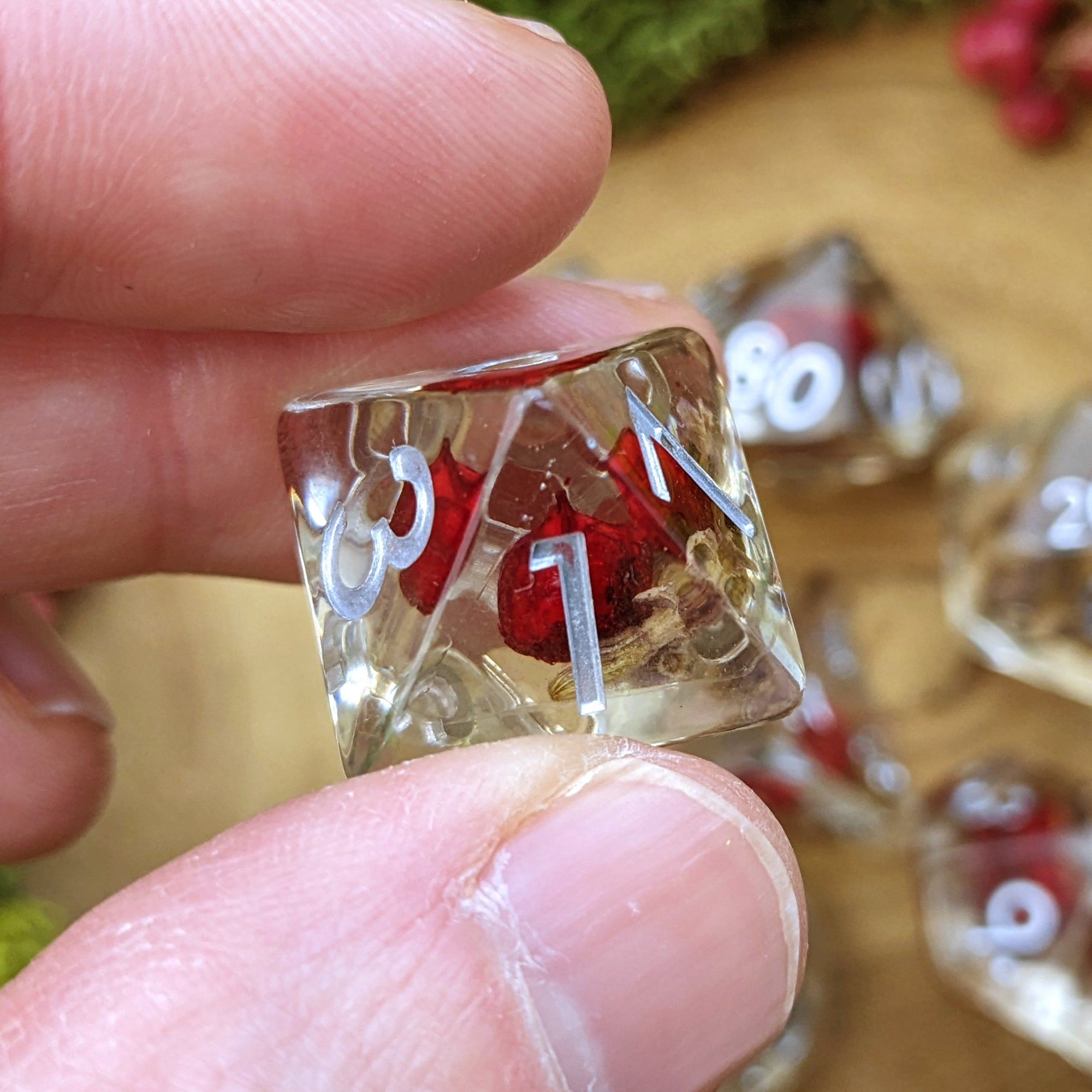 Carmine Bloom - Dice Set - Luffleberry