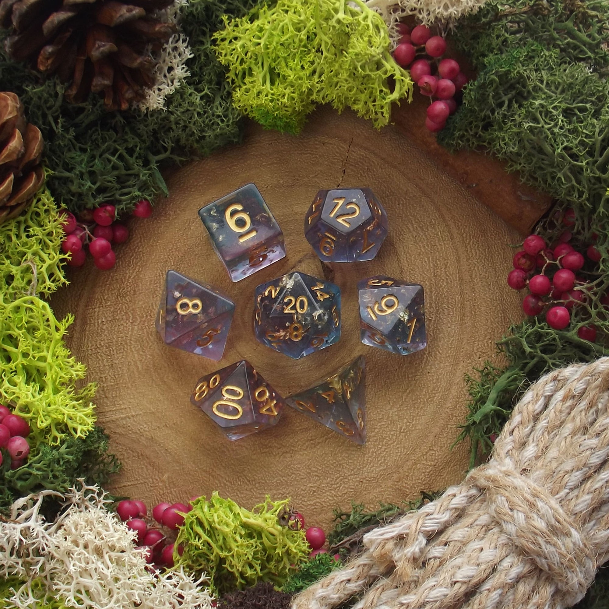 Fey Gold - Dice Set - Luffleberry