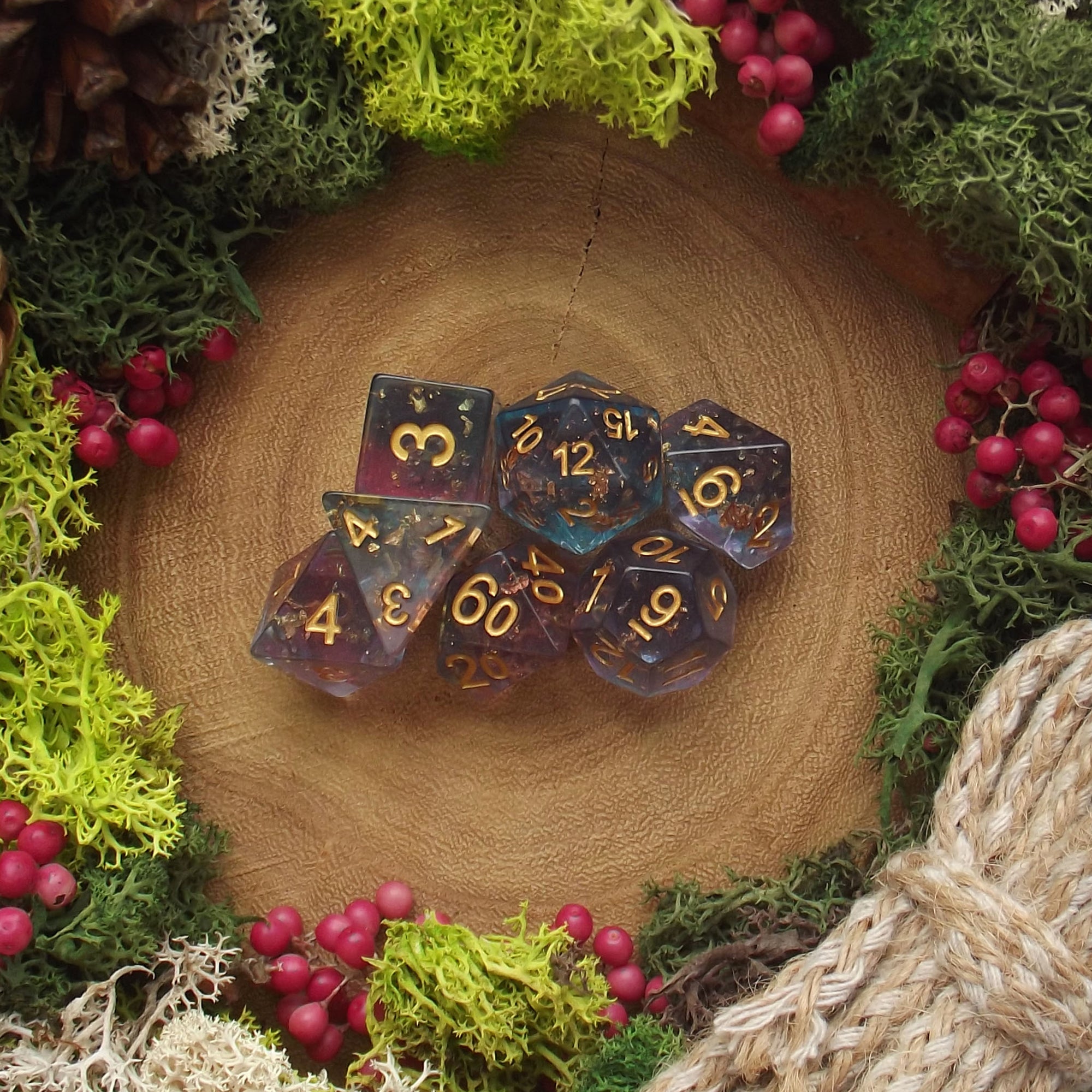 Fey Gold - Dice Set - Luffleberry