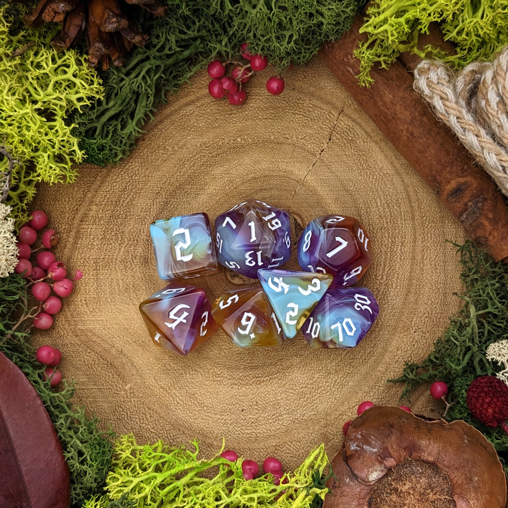 Ocean Dusk - Dice Set - Luffleberry