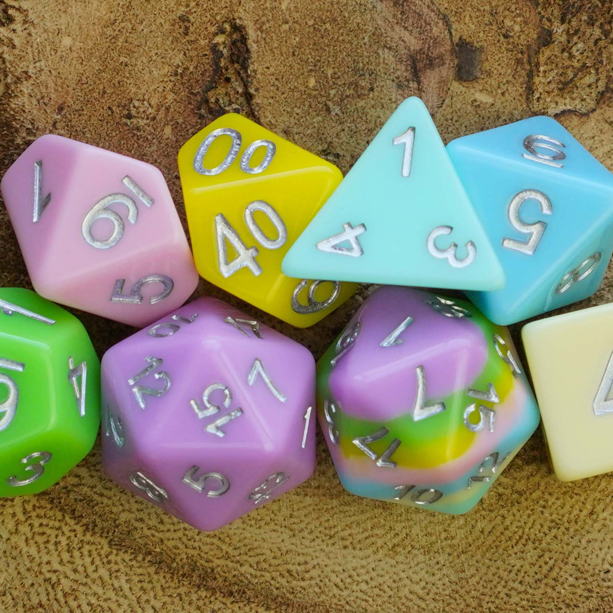 Pastel Sorbet - Dice Set - Luffleberry