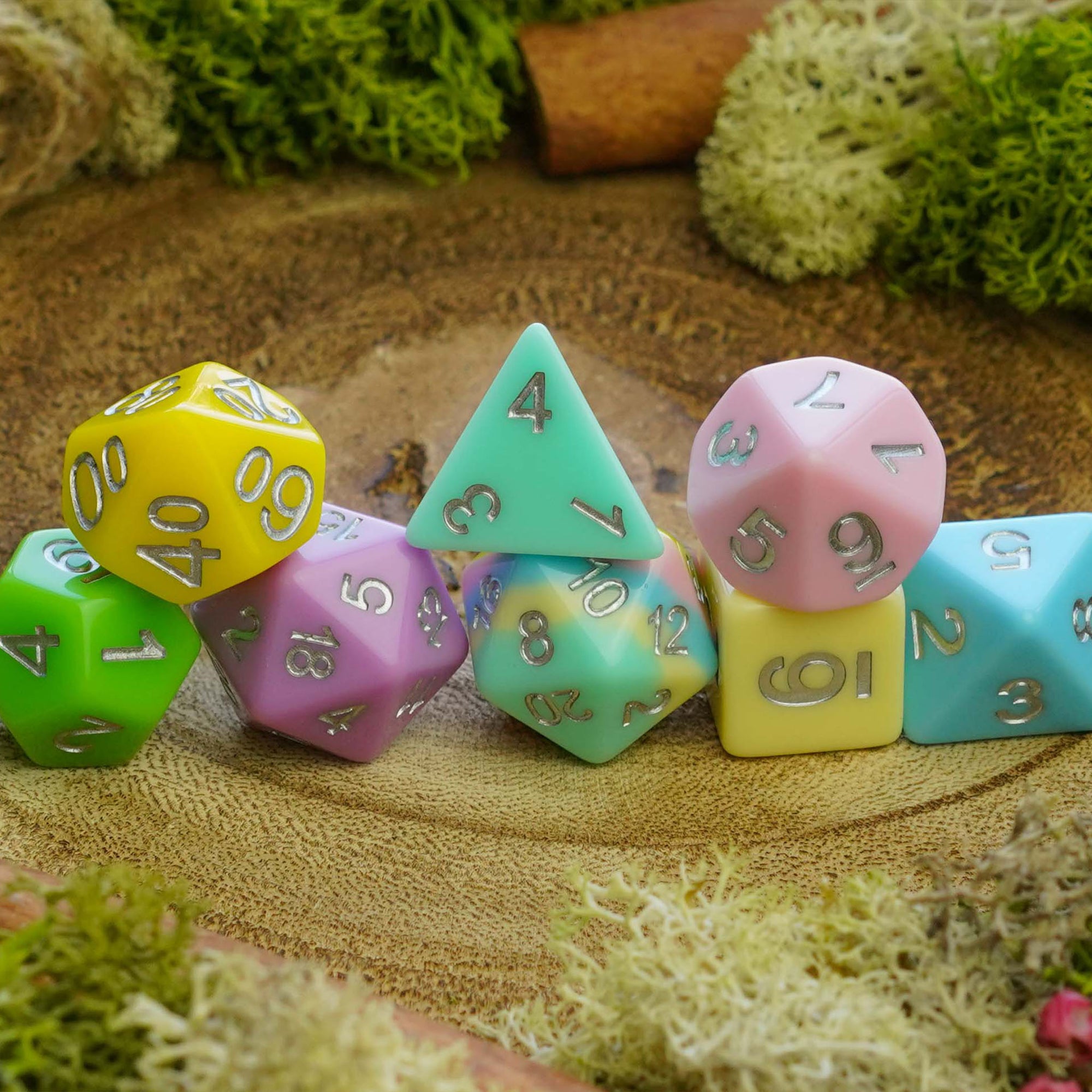 Pastel Sorbet - Dice Set - Luffleberry