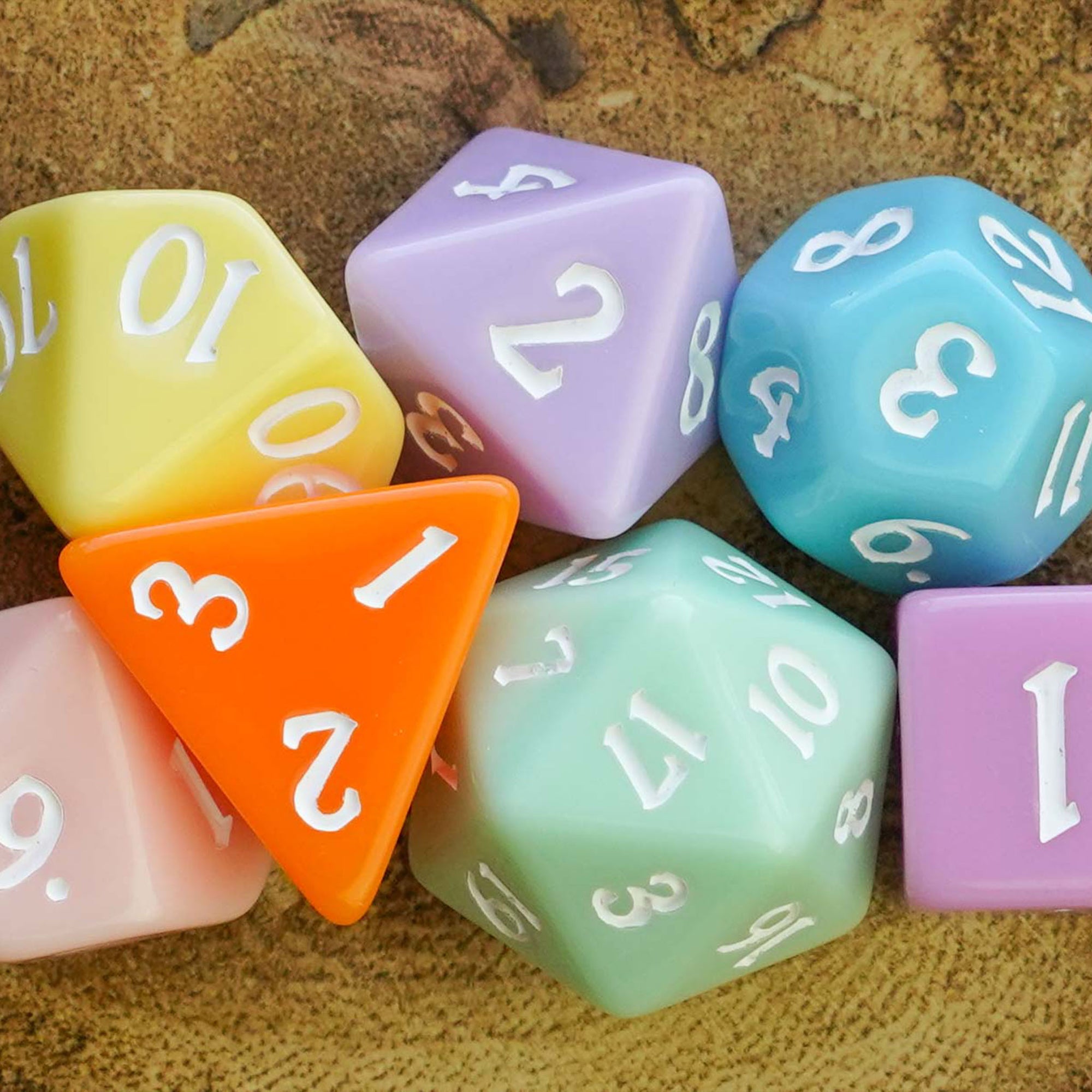 Pretty Pastel - Dice Set - Luffleberry