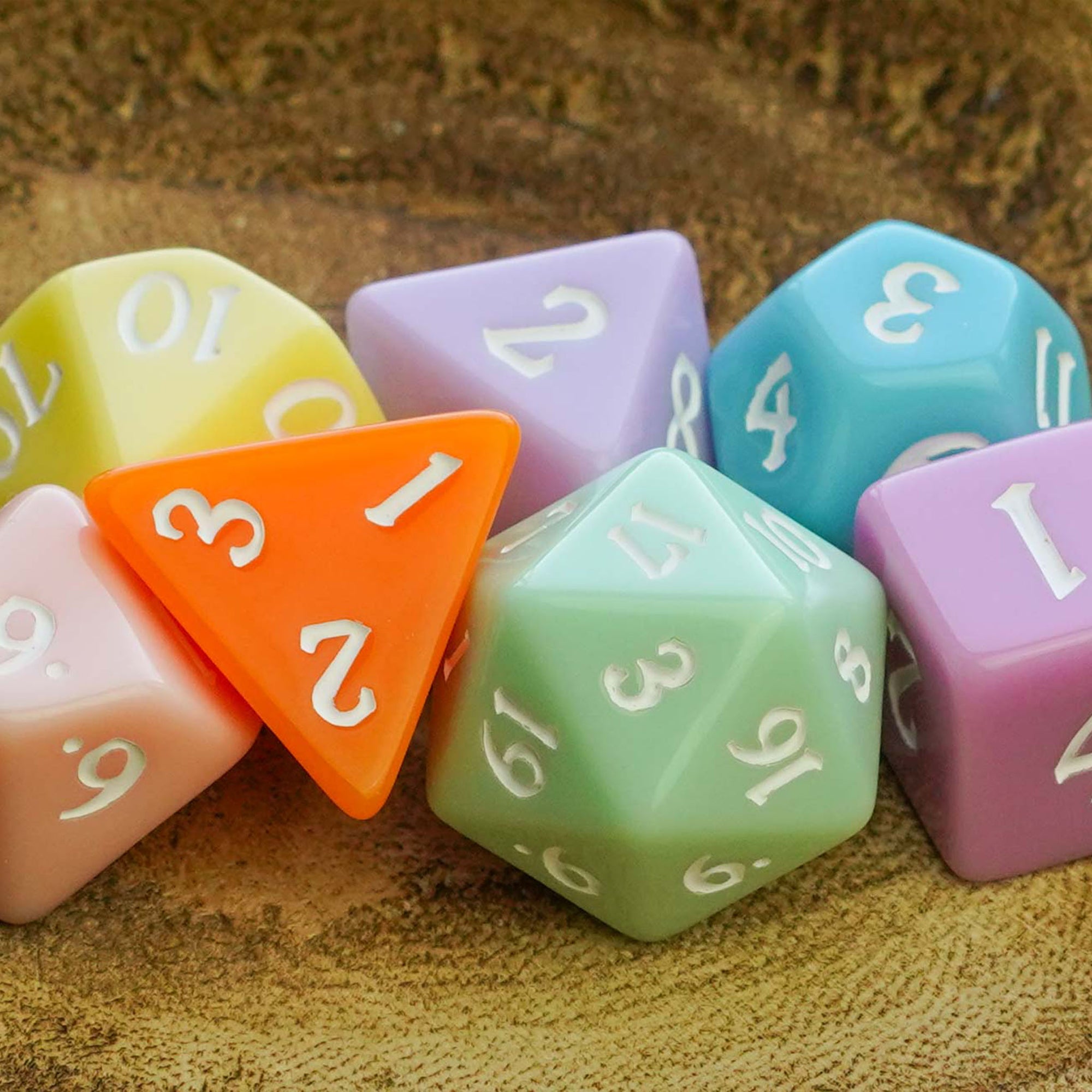 Pretty Pastel - Dice Set - Luffleberry