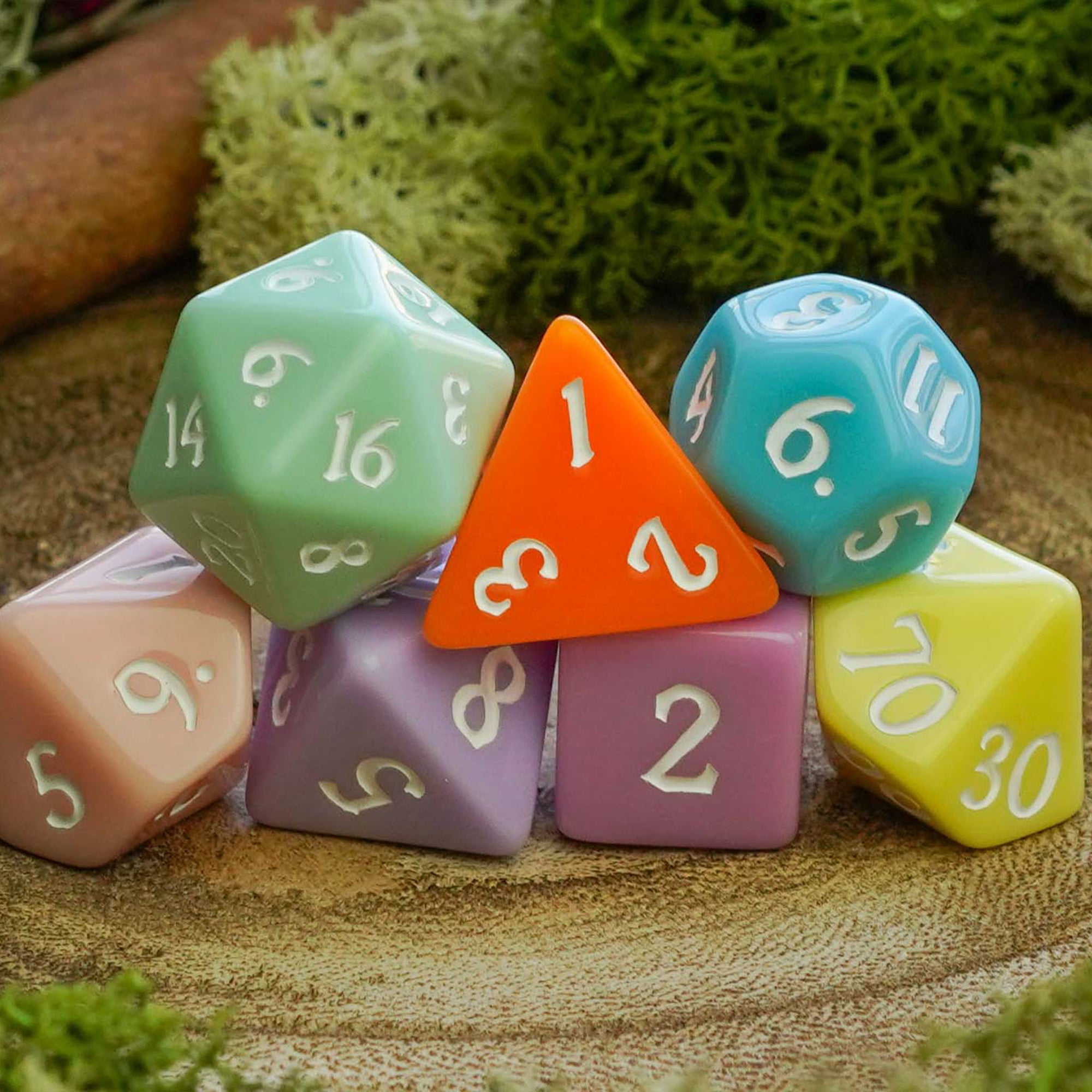 Pretty Pastel - Dice Set - Luffleberry