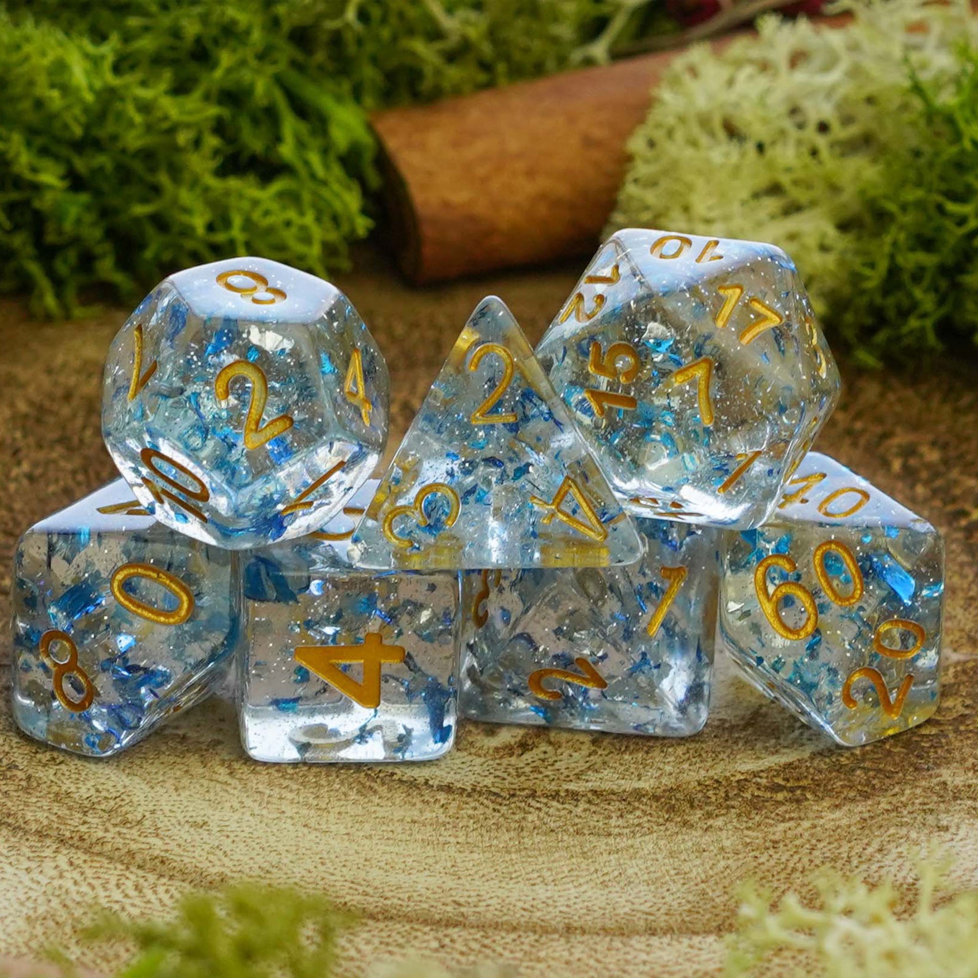 Sapphire Dream - Dice Set - Luffleberry