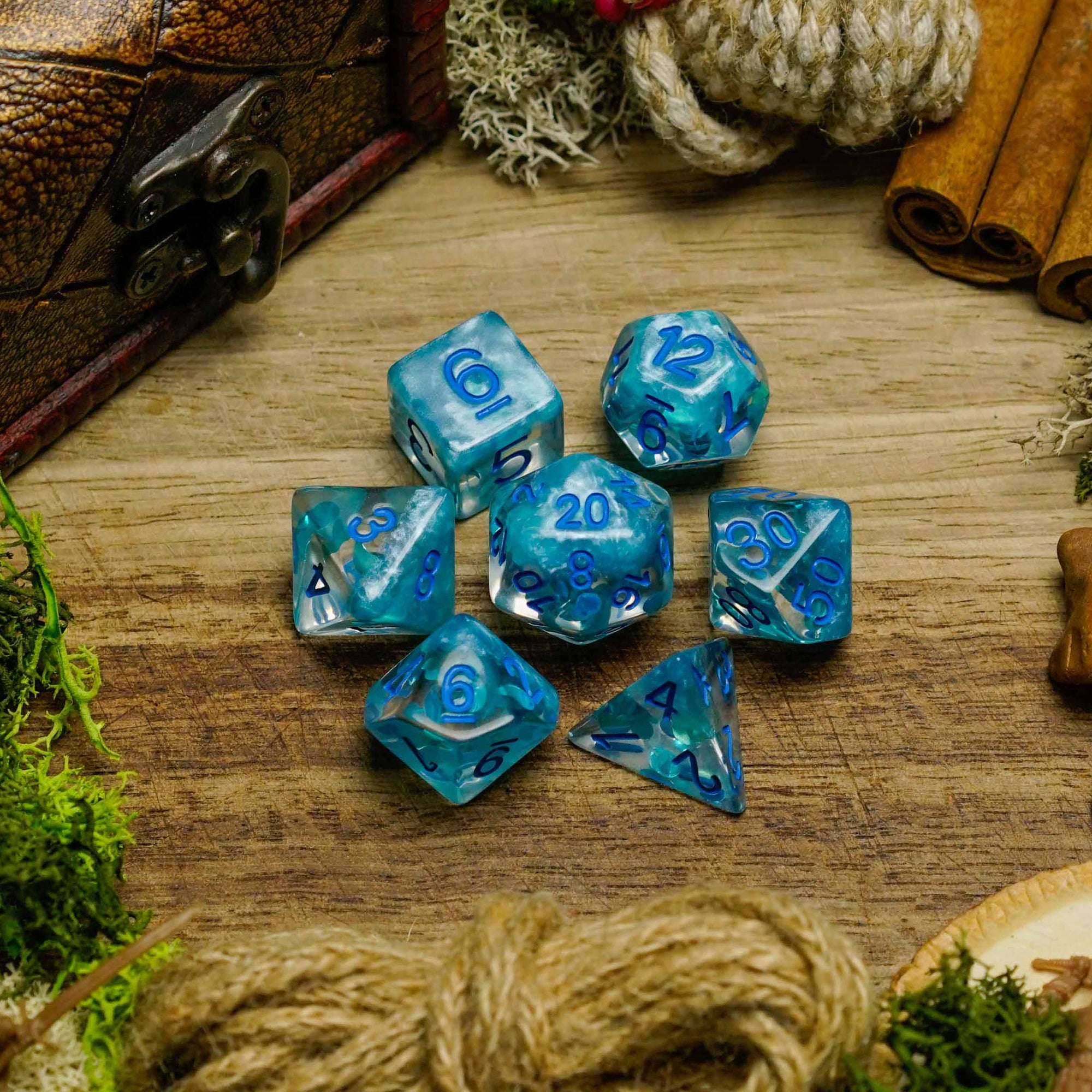 Summer Waves - Dice Set - Luffleberry