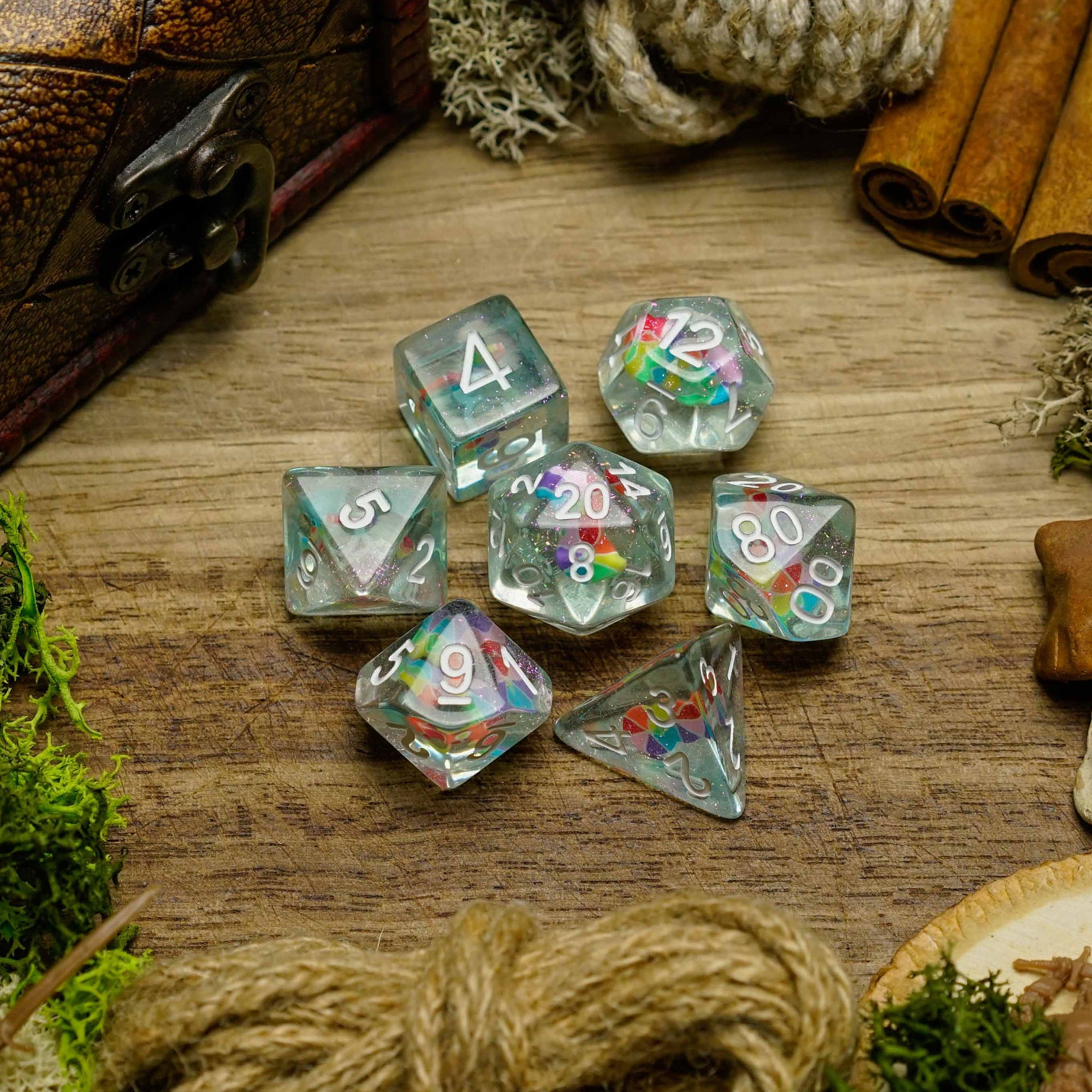 Rainbow Candy - Dice Set - Luffleberry